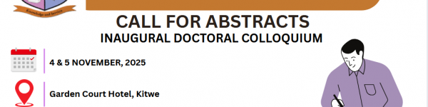 CALL FOR ABSTRACTS : INAUGURAL DOCTORAL COLLOQUIUM